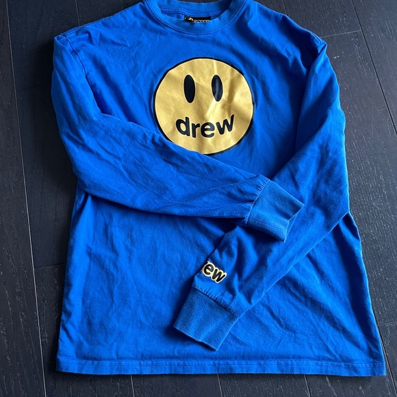 Drew House Mascot Long Sleeve T-shirt size small in blue shirt - Picture 8 of 9